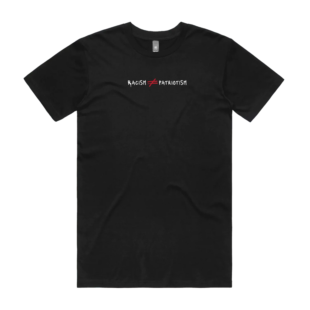 Black front flat lay