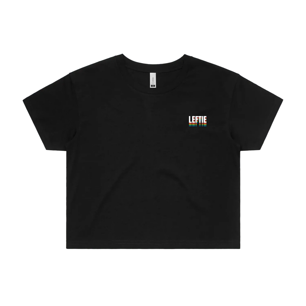Black front flat lay