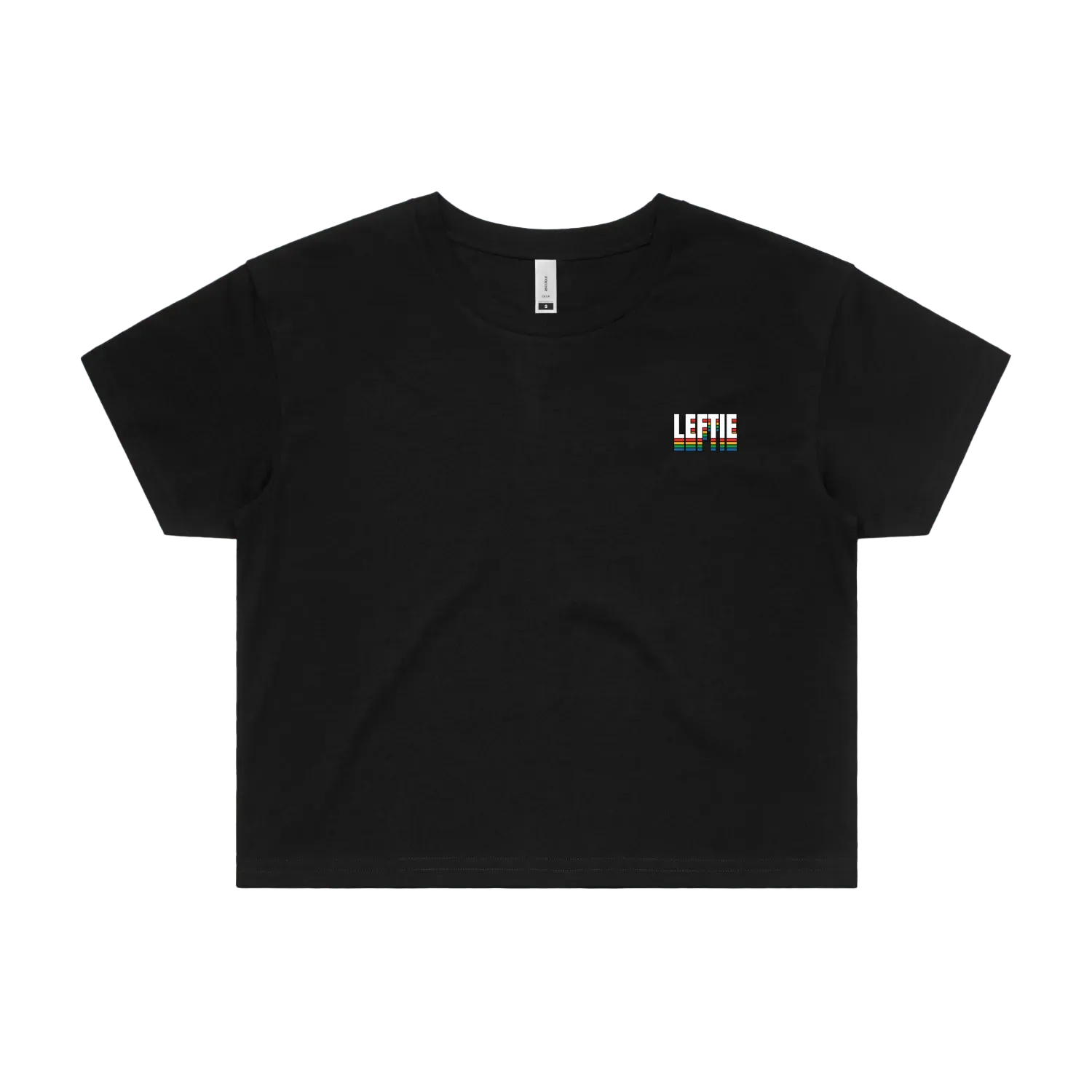 Black front flat lay