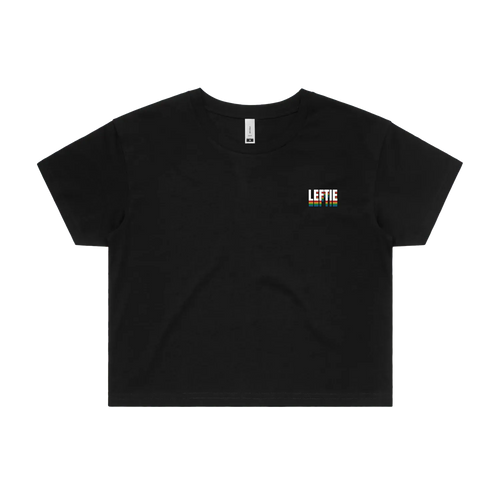 Black front flat lay