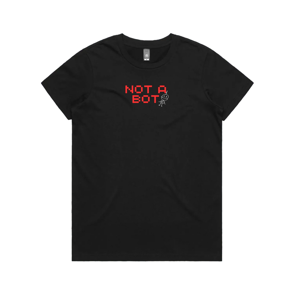 Black front flat lay