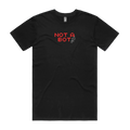 Black front flat lay