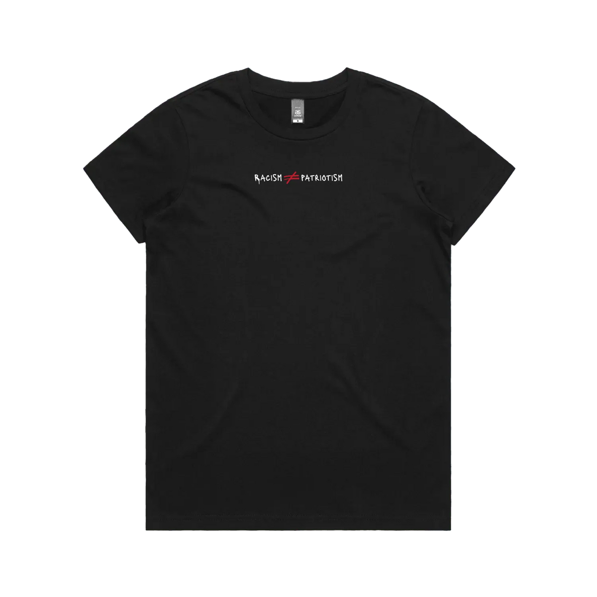 Black front flat lay