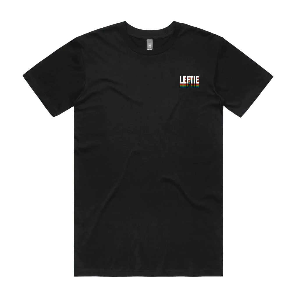 Black front flat lay
