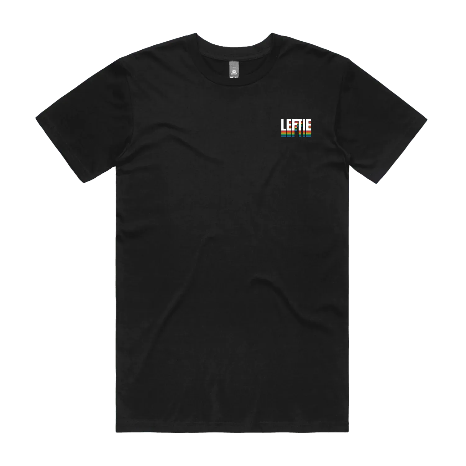 Black front flat lay
