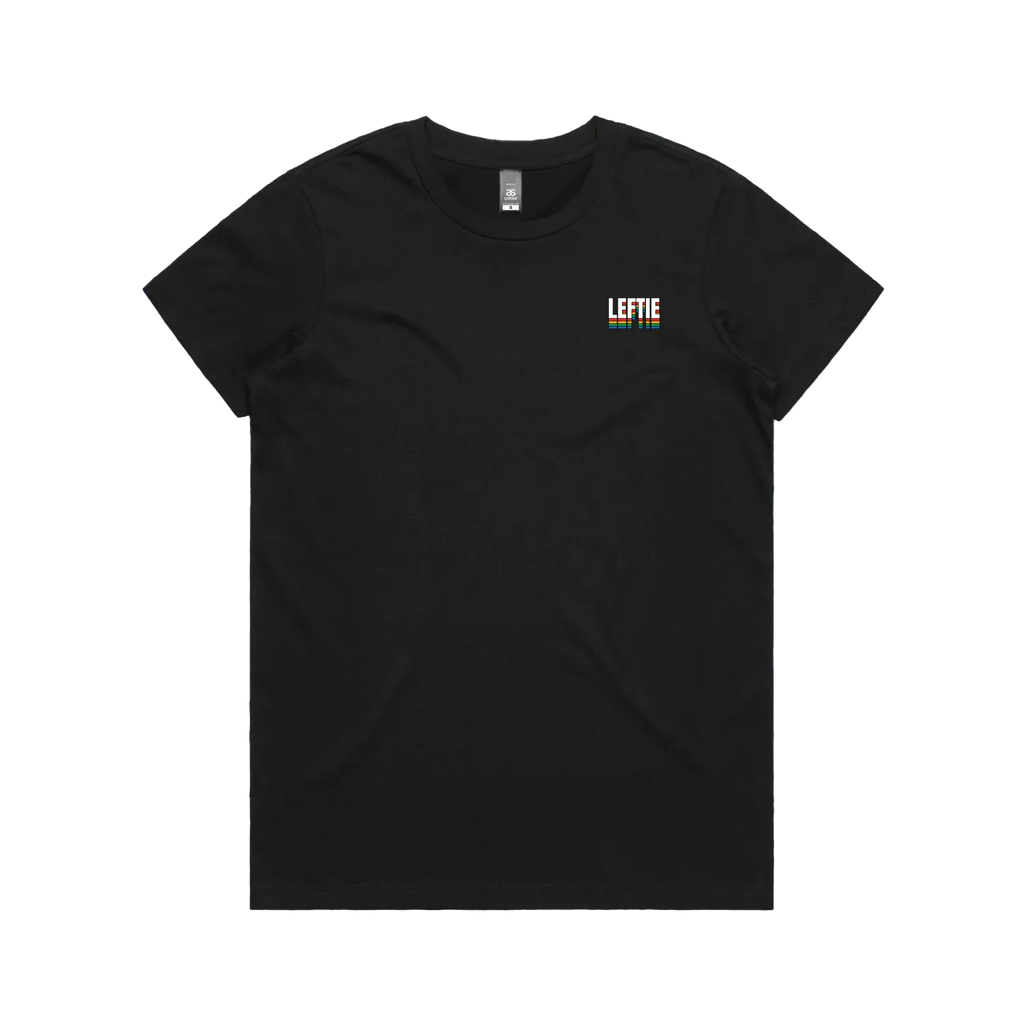Black front flat lay