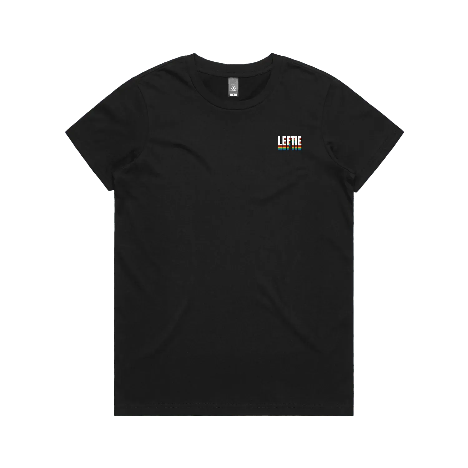 Black front flat lay