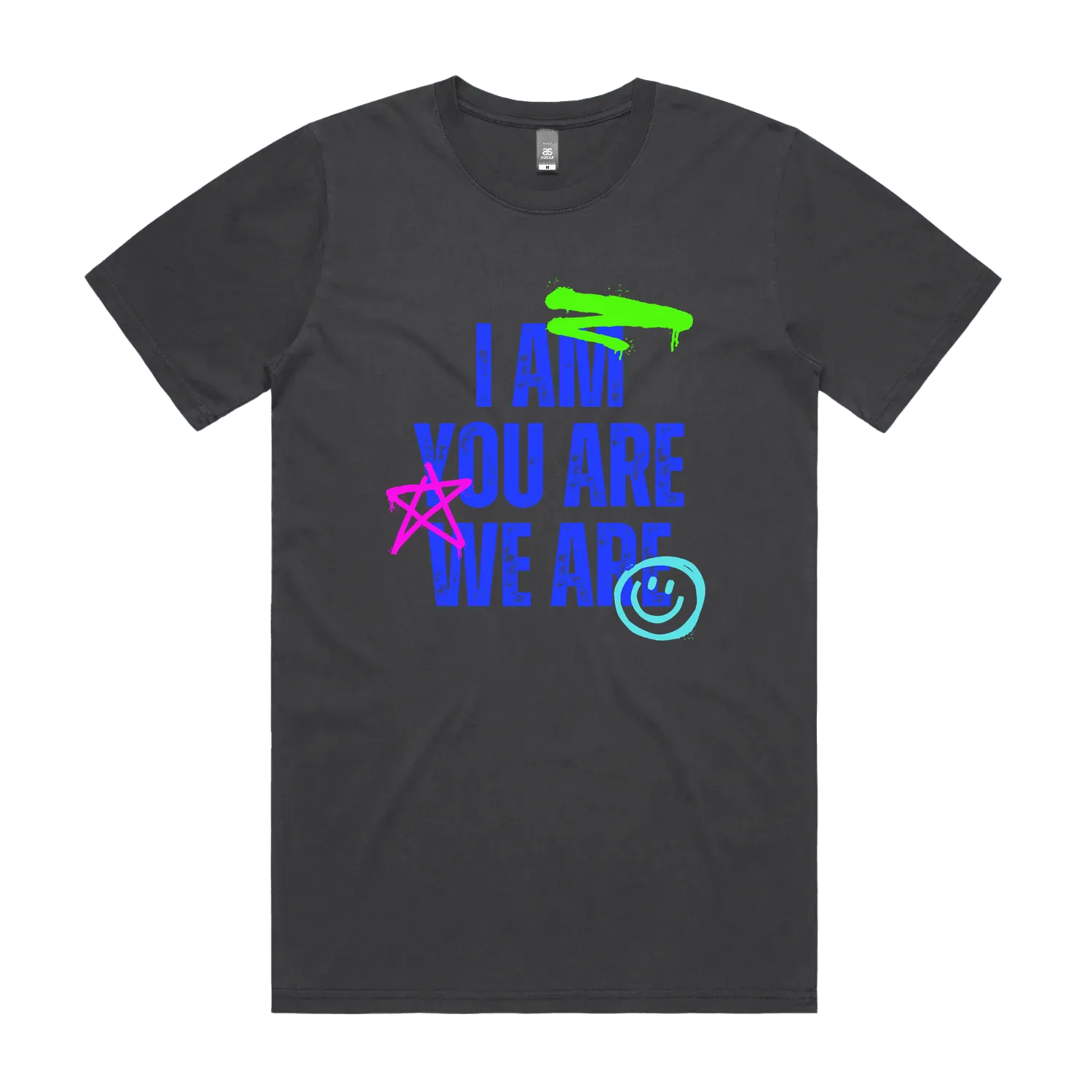 Faded Black front flat lay