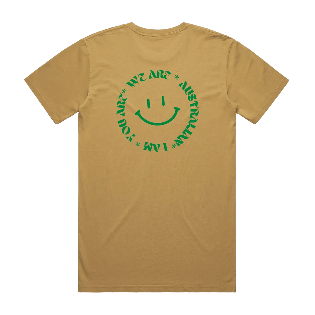 We Are Smiley Gold and Green Men's T-Shirt