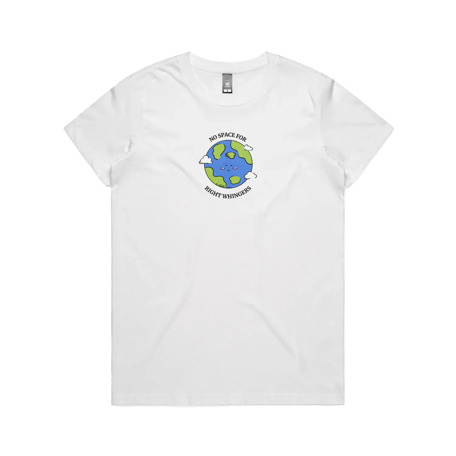 White front flat lay