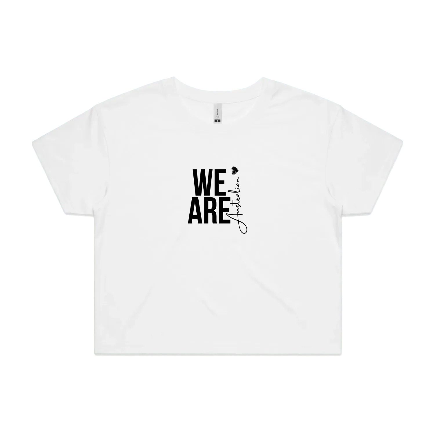 White front flat lay