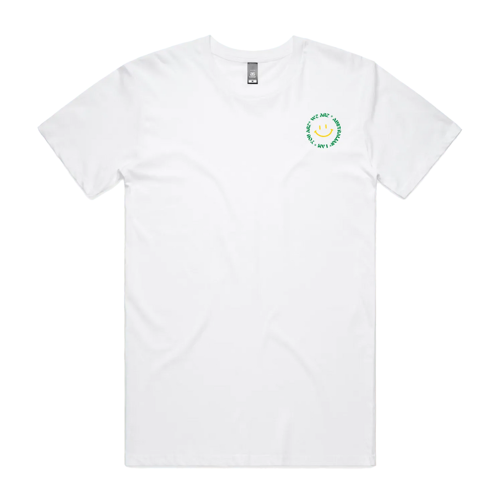 White front flat lay