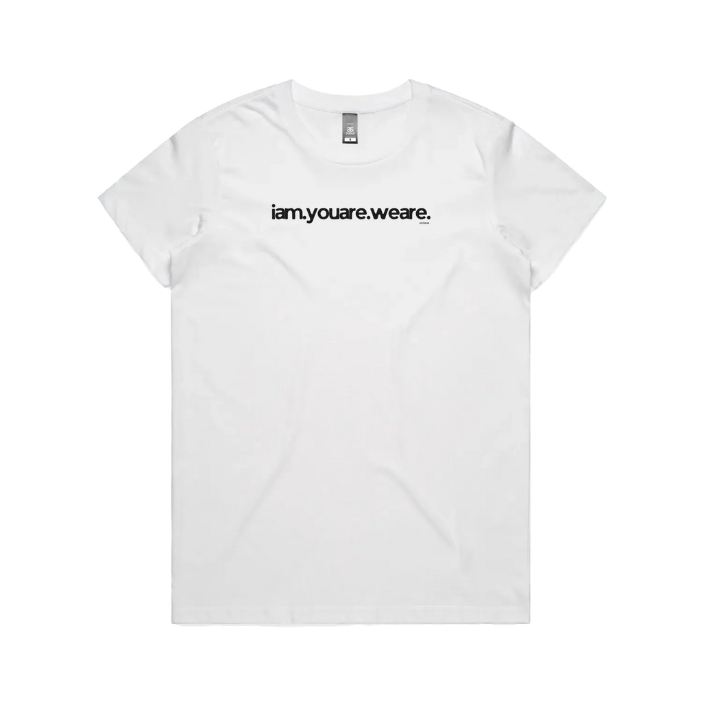 White front flat lay