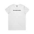 White front flat lay
