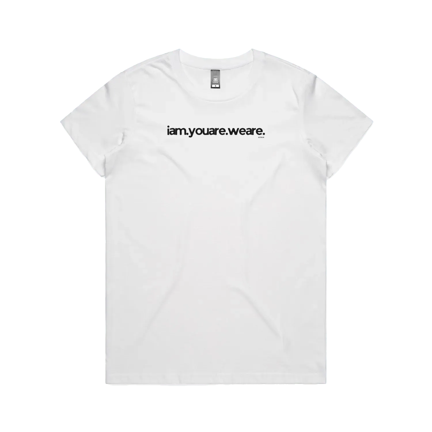 White front flat lay
