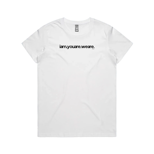 White front flat lay
