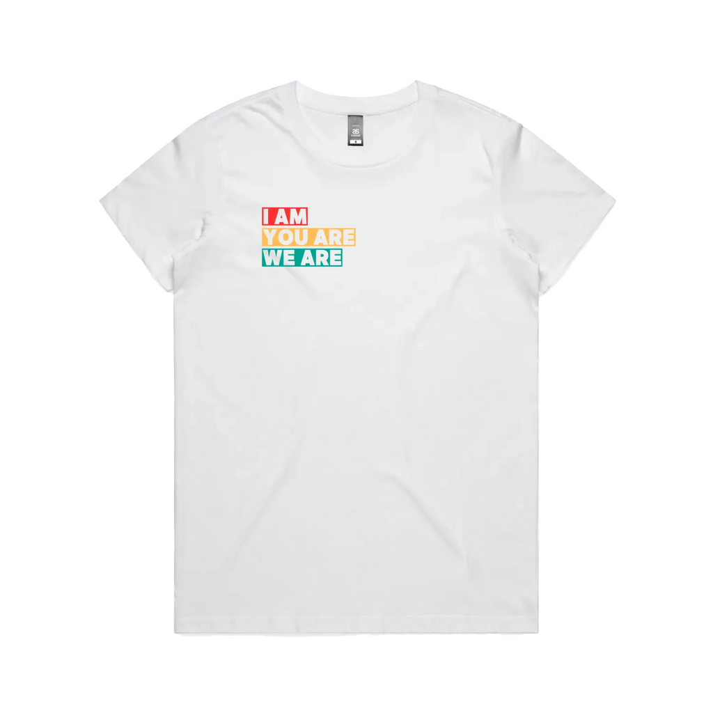 White front flat lay