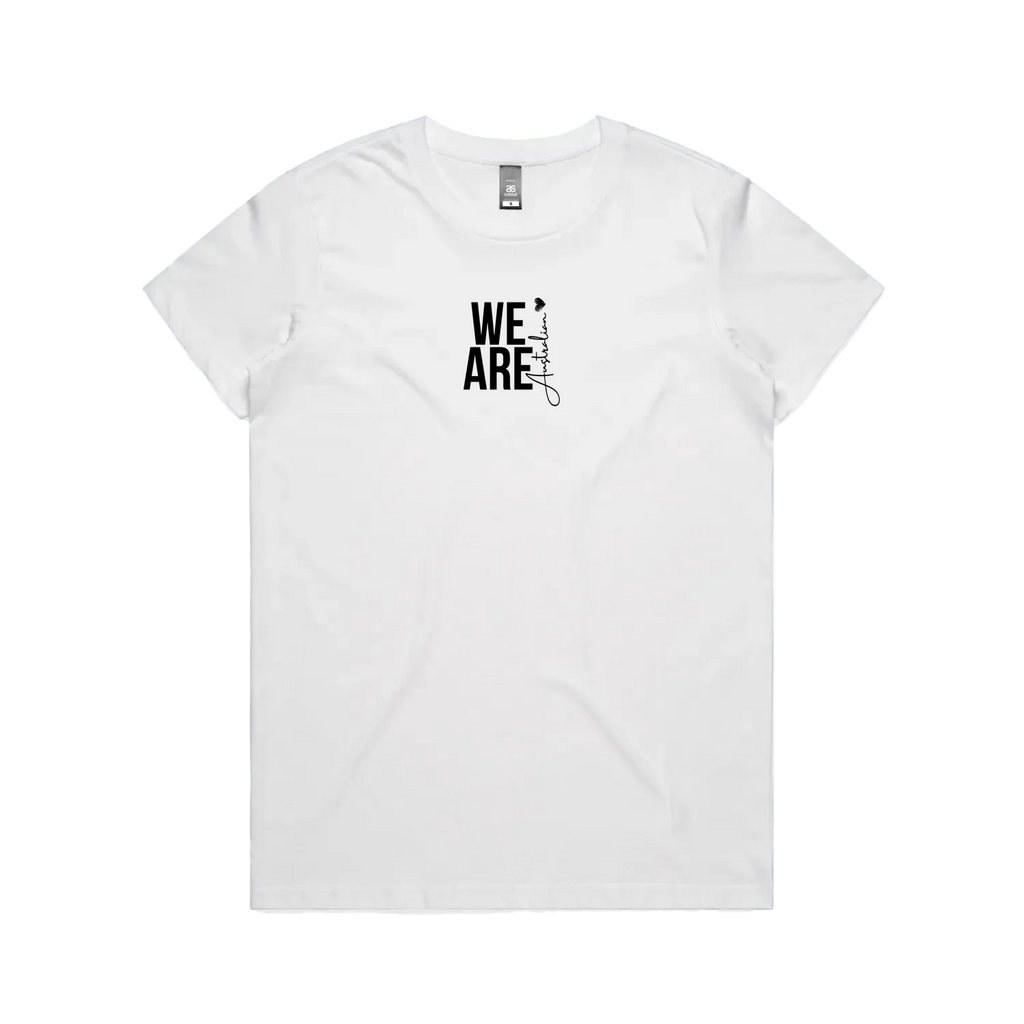White front flat lay