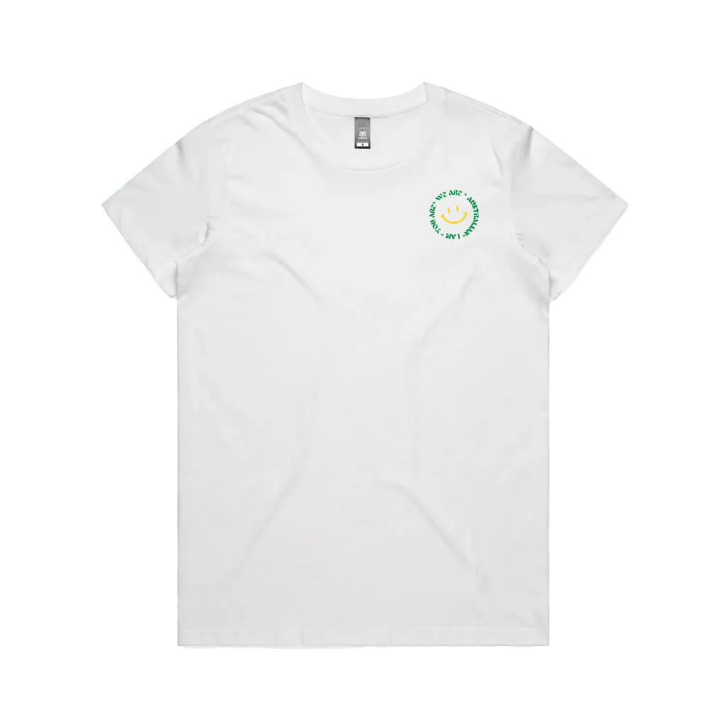White front flat lay