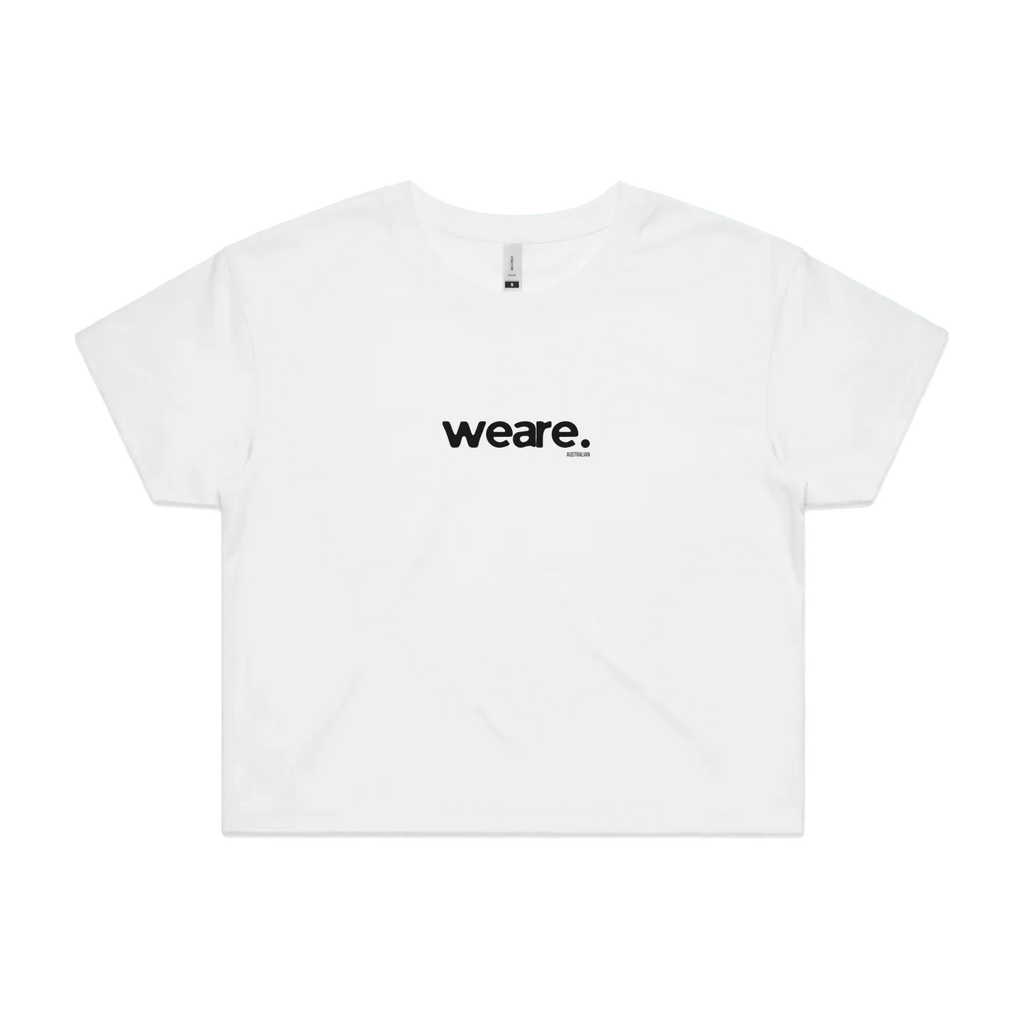 White front flat lay