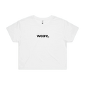 White front flat lay