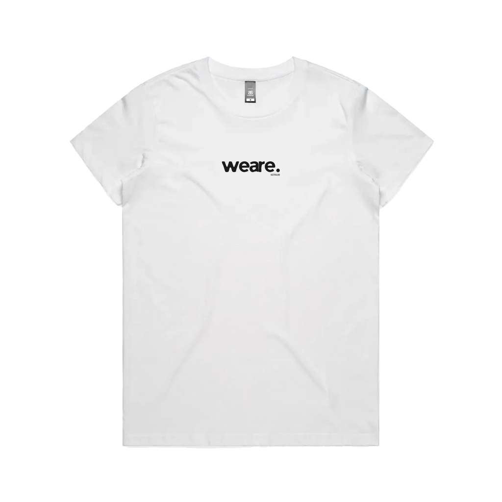 White front flat lay