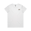 White front flat lay