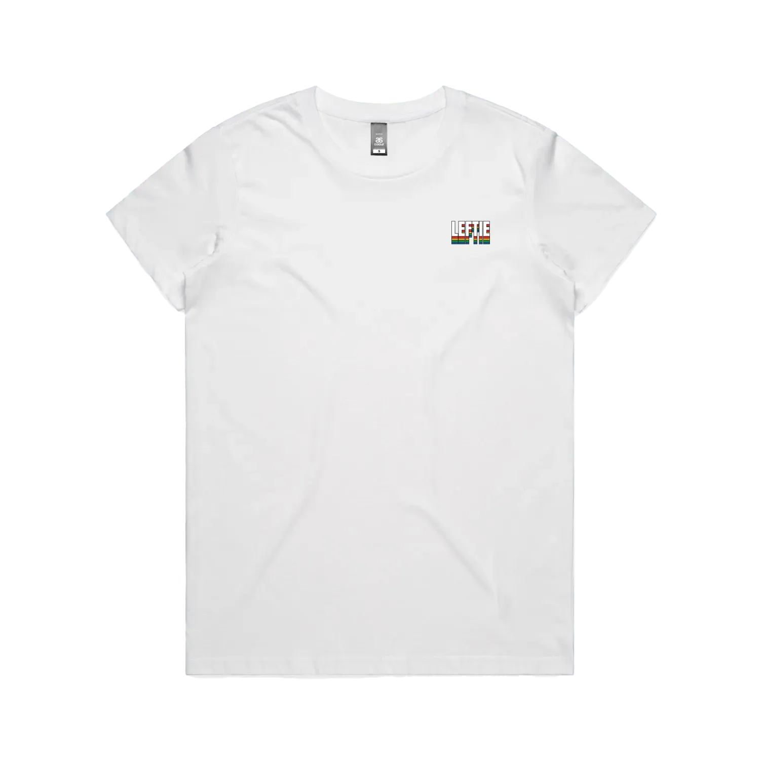 White front flat lay